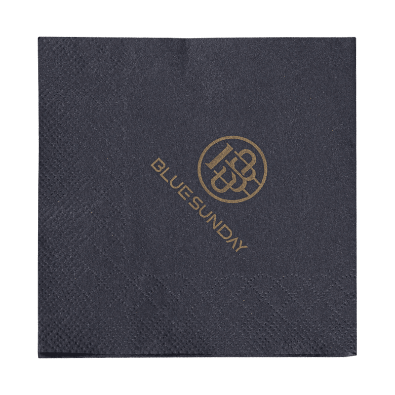 23x23 مناديل الورق الأسود مع طباعة الذهب SJ4201 23x23 مناديل الورق الأسود مع طباعة الذهب SJ4201