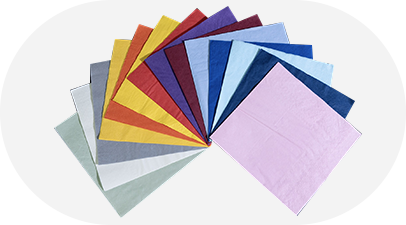 مناديل الورق الملونة
