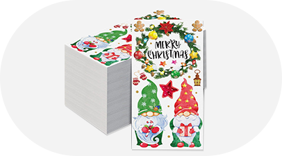 المناديل المطبوعة