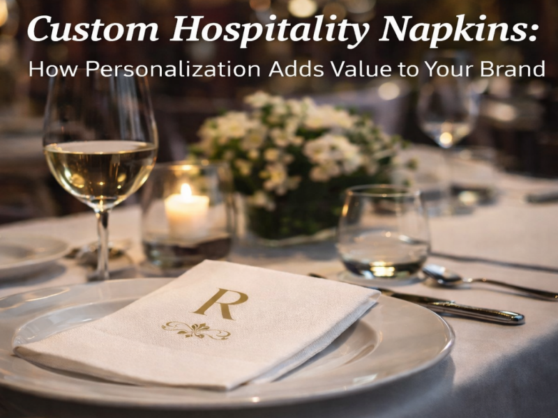 مناديل الضيافة المخصصة: كيف يضيف التخصيص قيمة إلى علامتك التجارية